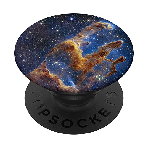 Webb Space Telescope Image Pillars of Creation New Star JWST PopSockets Swappable PopGrip, Black