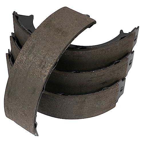 TRQ Rear Parking Brake Shoe Set Compatible with 2003-2006 Dodge Sprinter 2500 2002-2006 Freightliner 2002-2008 Mercedes-Benz G500 2003-2011 G55 AMG 2009-2018 G550 2013-2018 G63 AMG 2016-2018 G65 AMG