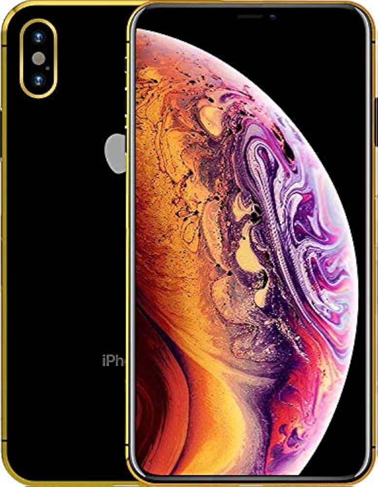 iPhone XS Max Gold Plated 24K -256GB, 4G LTE, Space Grey