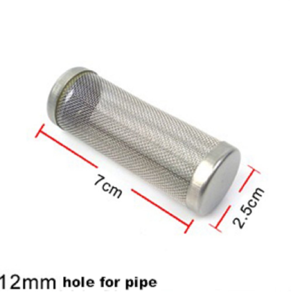 Deelicious Trading Aquarium Fish Tank Filter Flow Fry Shrimp Safe Guard Protect Mesh Net Cap Pipe