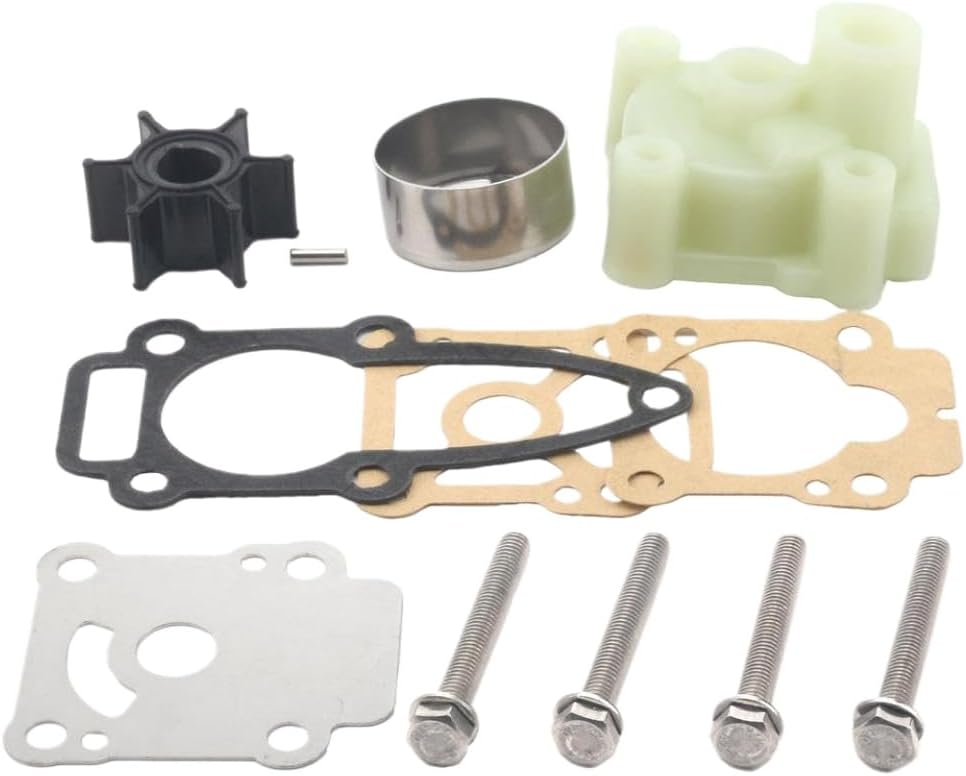 COMODO Water Pump Rebuild Service Kit for Outboard Boat Motor Replacement Part Includes Impeller Housing Gaskets