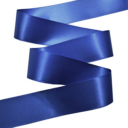 Image of Morex Ribbon 088 Double Face Satin Ribbon, 7 /8 Inch by 50 Yards, Royal