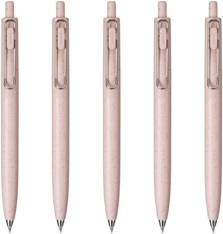 Uni-Ball One F (Texture Color), Gel Ink Ballpoint Pen, 0.5mm Fine Point, D Pink (Pink Beach), UMNSFT05D.13, Pack of 5