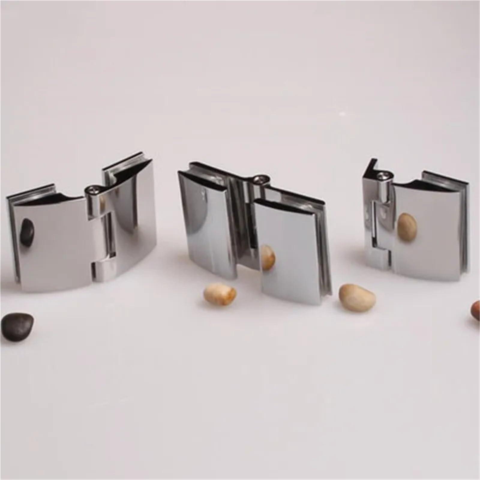 Charnière de porte en verre de salle de bain finition 772 Shiny éclat miroir durable
