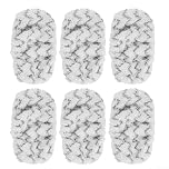 6 Pack Disposable Mop Pads for Swiffer PowerMop Multi-Layer Textured Floor Refill Unscented Wet&Jet Pad for Hardwood Tile Laminate 25.5x11.5cm