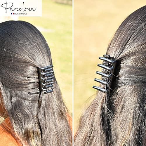Clip para cabello Parcelona French Crab negro brillante miniatura 3