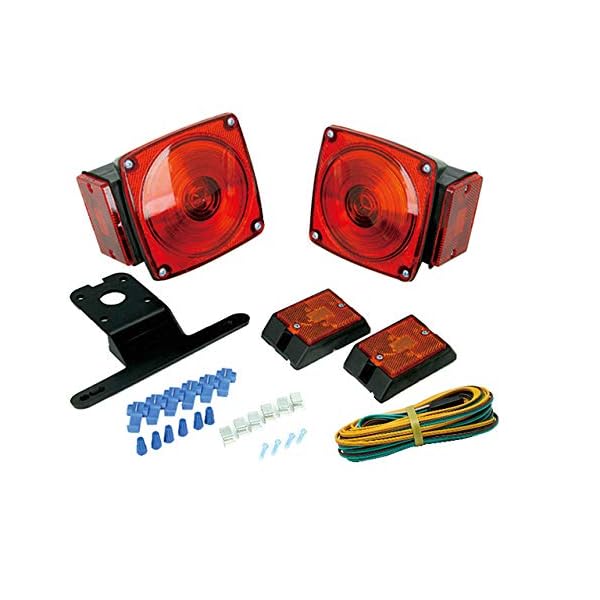 MAXXHAUL 70094 12V Trailer Light Kit (for Trailers Under 80″) •