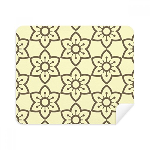 Chiffon de nettoyage lunettes brocade fleurs classique lot de 2 essuie-écran