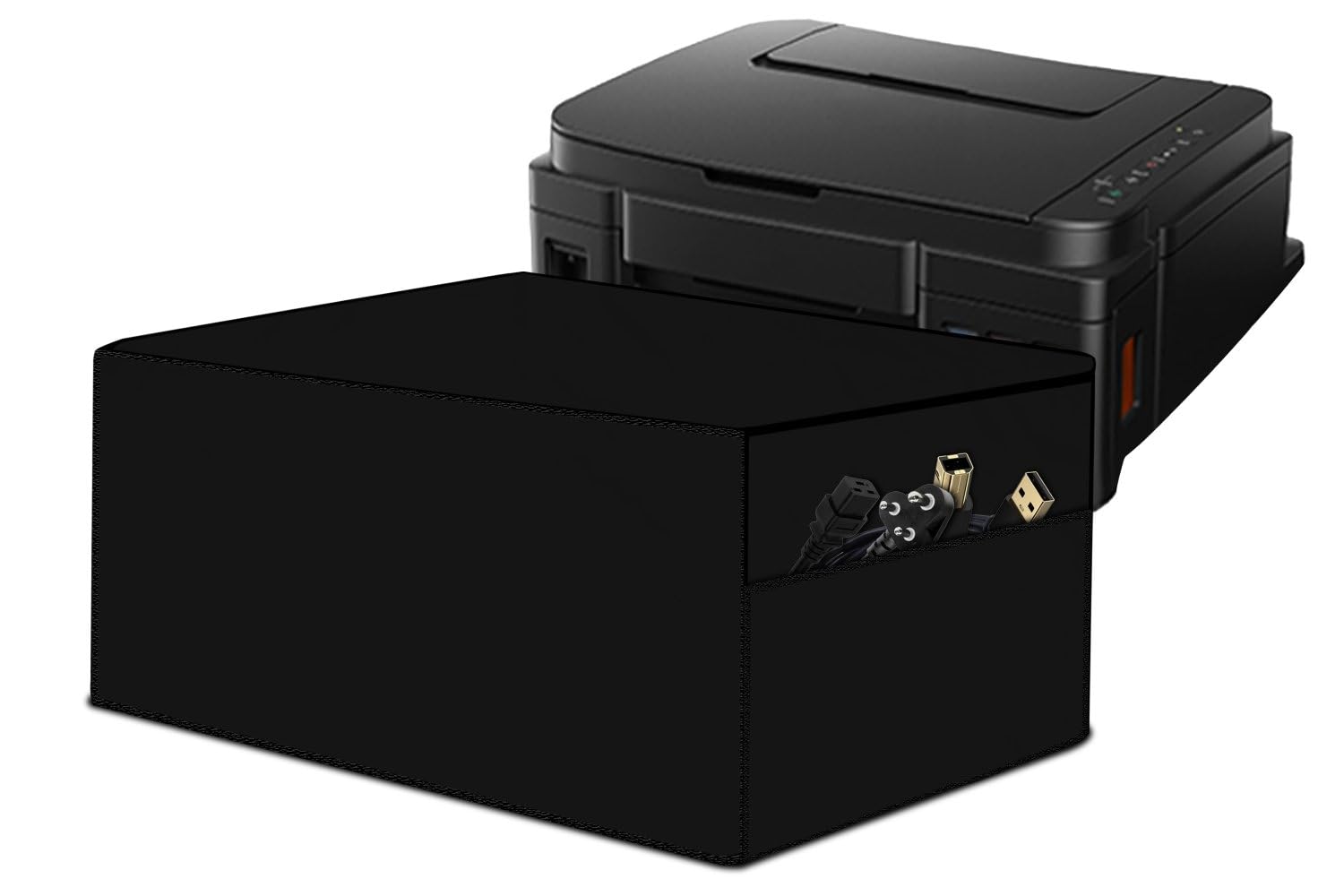 Stylista Waterprood and Dustproof Printer Cover Suitable for Epson Cost-Effective L4360, Heavy-Duty black Thick Polyester-image-4