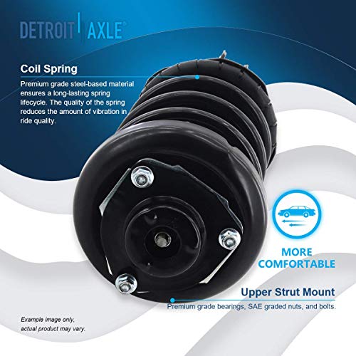 Image of Detroit Axle - 2pc Front Struts for INFINITI I30 Nissan Maxima 2000-2001, 2 Struts Coil Spring Assembly Quick Install Ready Struts Shocks Replacement Suspension