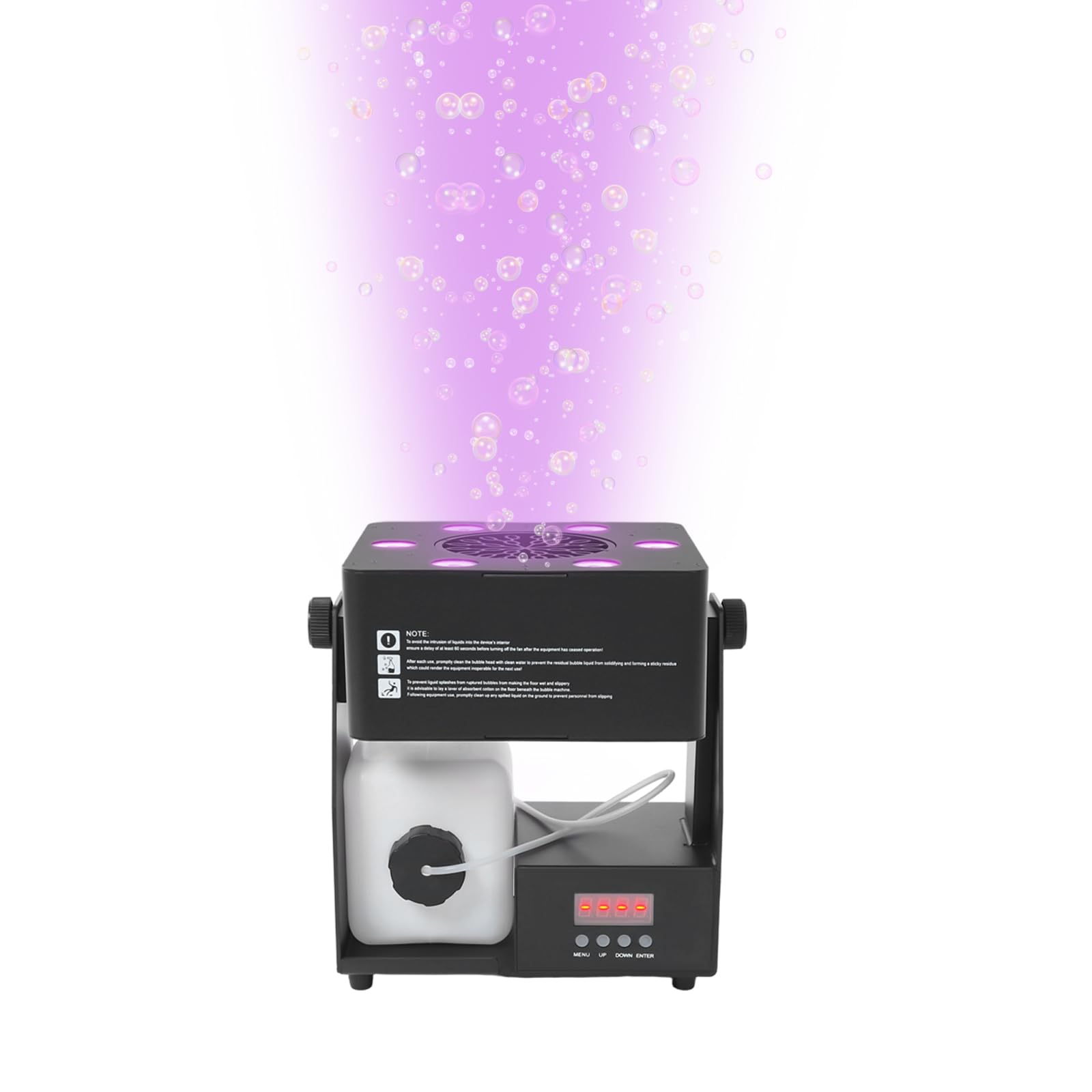 DMX512 maszyna do baniek mydlanych LED, 90 W, RGBW na scenę i imprezę