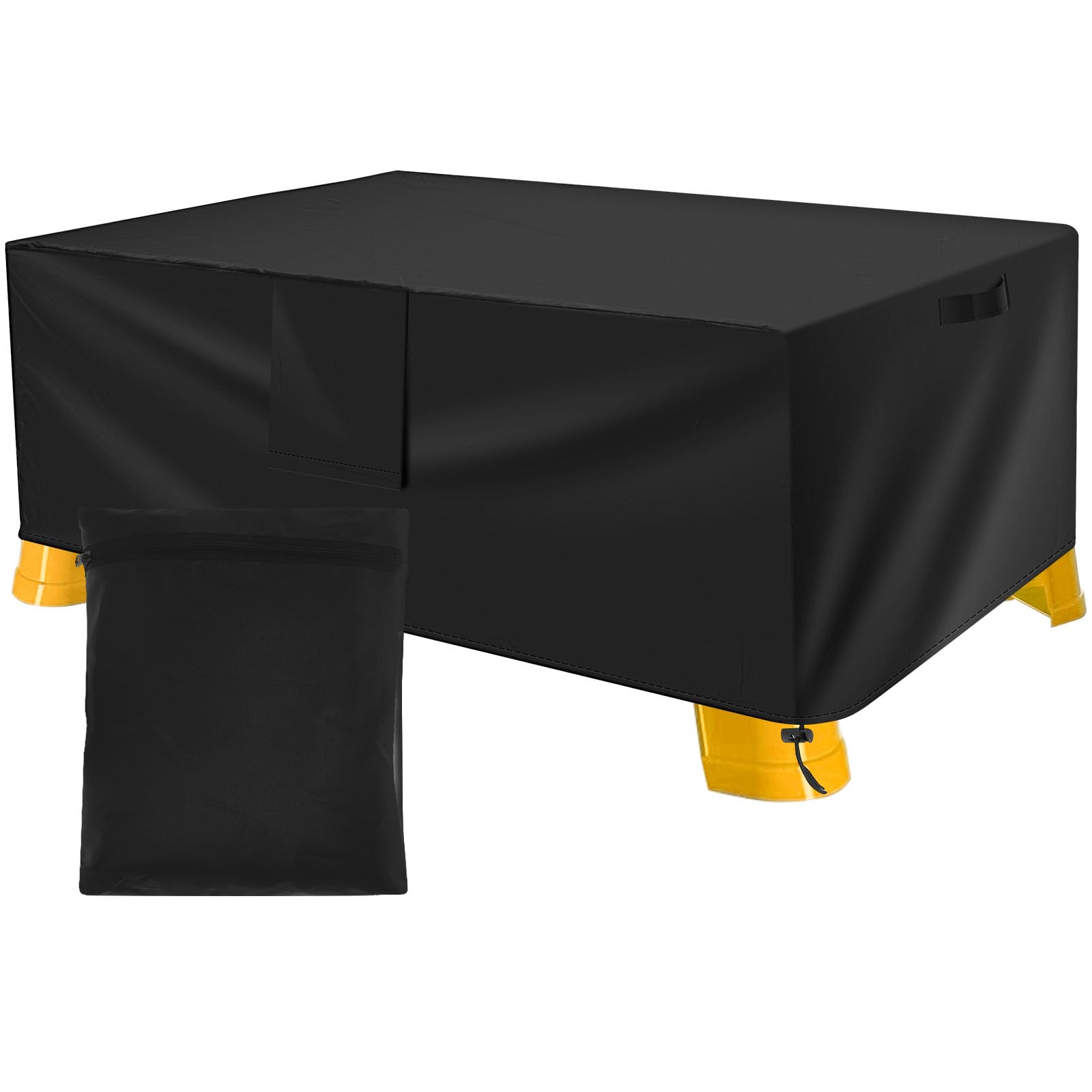 Housse Protection Spa Extérieur 240x240x85 Cm – Tissu Oxford 420D Anti-UV Étanche, Légère Avec Sac De Rangement – Beige, Pour Jacuzzi Et Piscine