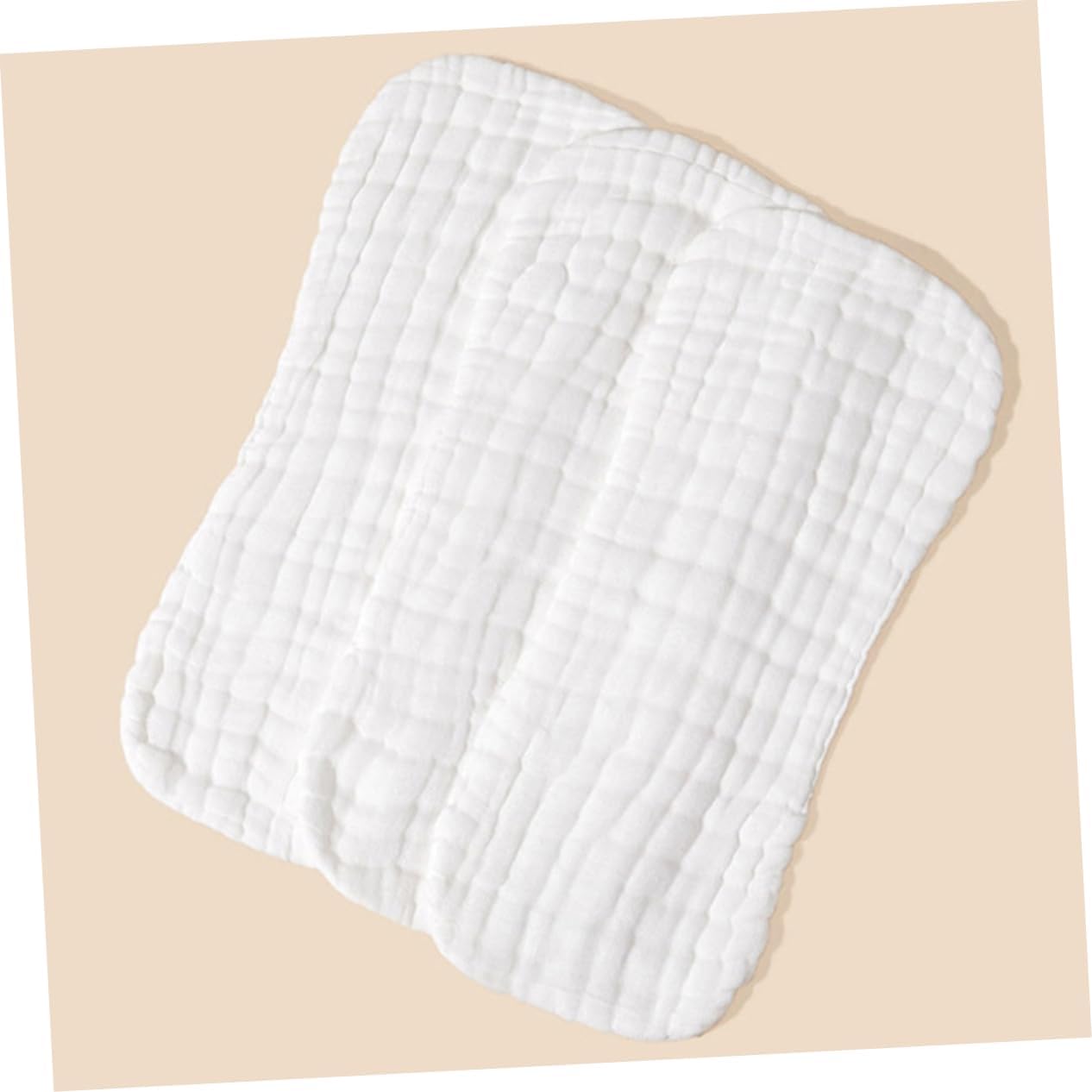 5pcs Reusable Cotton Diapers Soft Breathable Liners for Newborns Unbleached Washable Cloth Diapers Comfortable Fit for Months