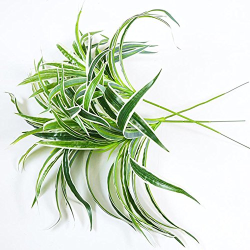 Lopkey 2Pcs Artificial Silk Spider Plant Fake Artificial Flowers Wall Hanging Grass #TOP1
