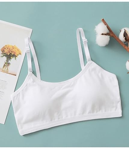 Herepai HERE191 Big Girls' Adjustable Training Bra Cotton Bras Wireless Light Padded 10-16 Years  thumb #8