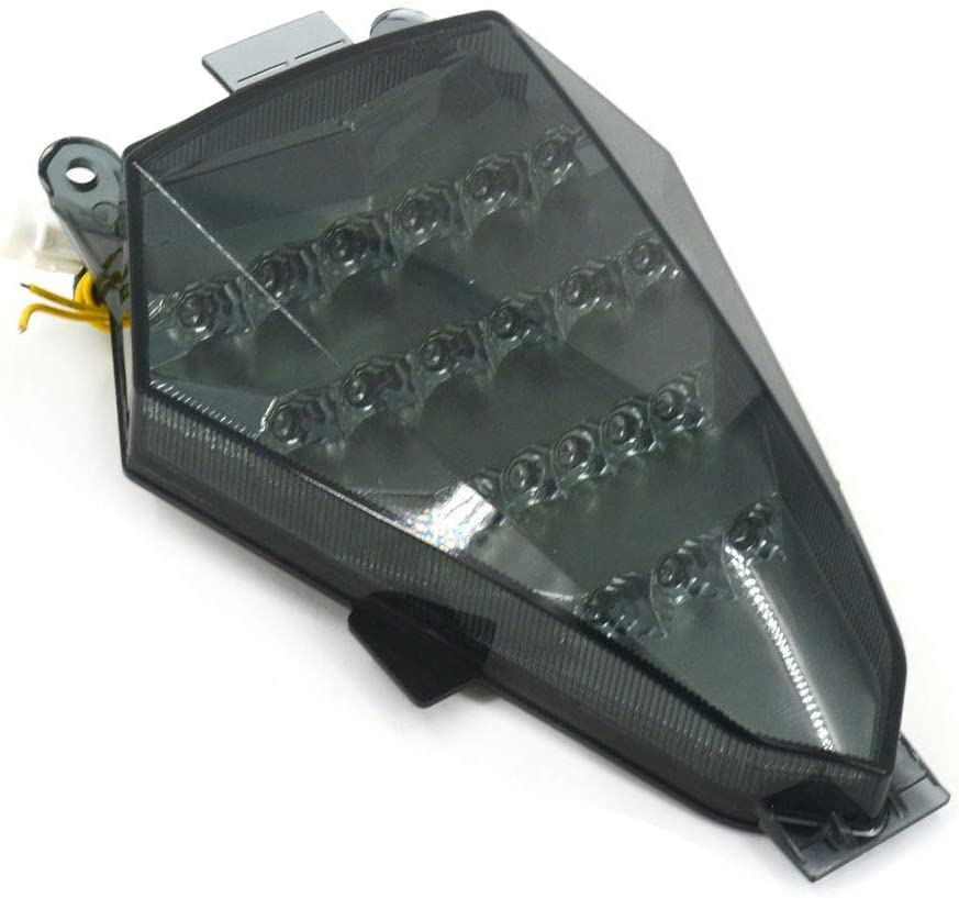 MZS Motorcycle Tail Light, LED Integrated Turn Signal