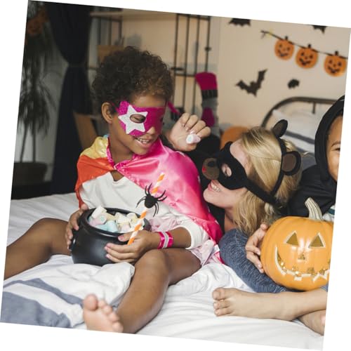 Yardwe 50 unidades pitillos de papel para Halloween miniatura 7