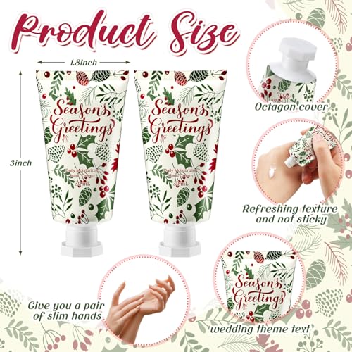 Image of 50 Pcs Christmas Hand Cream Gifts Bulk 1 oz Favors Leaves