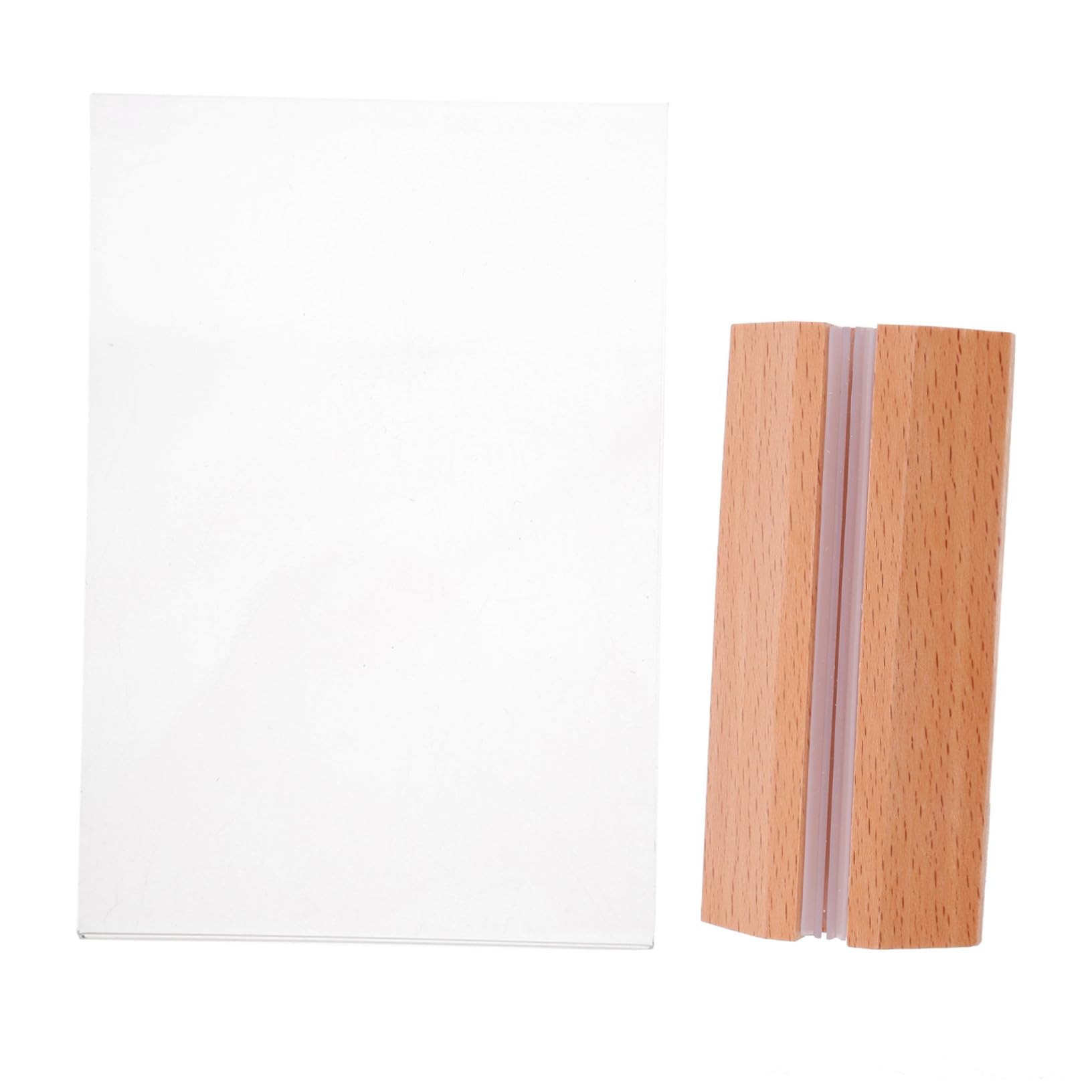 6 Piezas Tablero De Exhibición De Acrílico Transparente Soporte De Letrero De Acrílico Para Letreros De Mesa Hogar La Oficina Restaurante Para Mostrar Menús