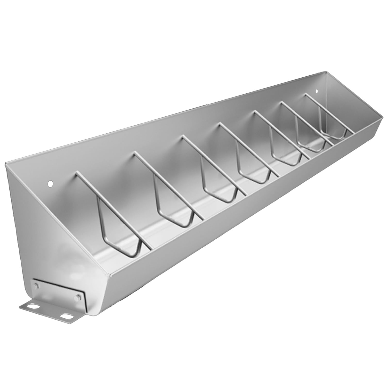 Mangiatoia, mangiatoia per suini in Acciaio Inox - 5/8/10 posti, mangiatoia per Bestiame per allevamenti di suini, mangiatoia Resistente per maiali (1,5 m/4,9 Piedi) - Ideale per porcili