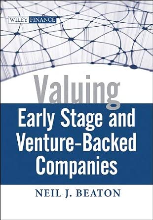 [(Valuing Early Stage and Venture Backed Companies )] [Author: Neil J. Beaton] [Apr-2010] book cover