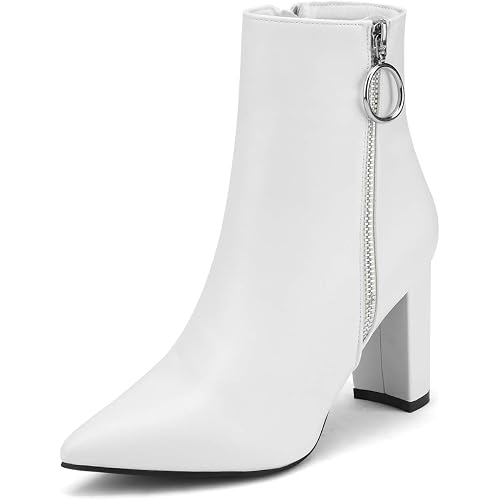 DREAM PAIRS Women's Chunky High Heel Ankle Booties