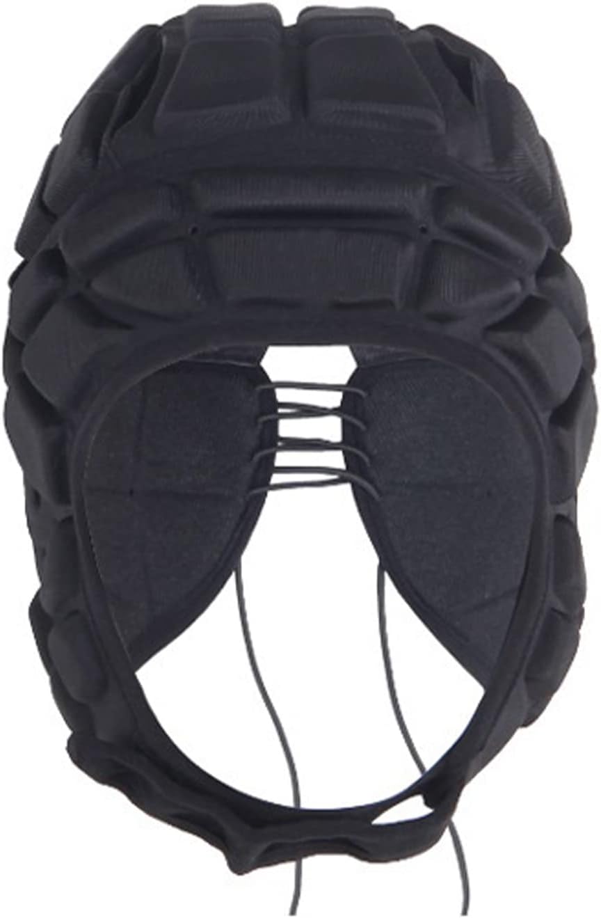 Soft Shell Rugby 7v7 Football Helmet Foam Padded Scrum Cap Headgear Autism Safety Bump Hat Head Support Protector Adjustable Flag Football Soccer Goalie Helmet for Youth Kids Adults - Image 4