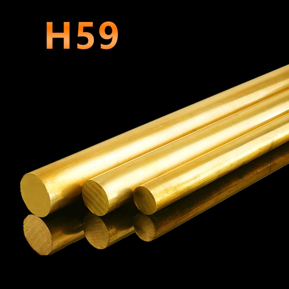 H59 Barra di ottone 3mm 4mm 5mm 6mm 8mm 10mm 15mm 20mm 25mm 30mm Taglio personalizzato sparso Tendenza(12x500mm)