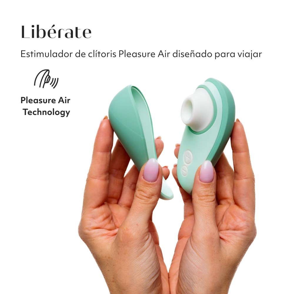 Womanizer Liberty 2 Succionador de clítoris femenino | Vibrador mujer con succión de clítoris | Estimulador de clítoris femenino con 8 niveles de intensidad | Resistente al agua | Recargable | Sage
