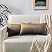 Lot de 2 Housse de Coussin Velours 30x50 cm, Taie d'oreiller Rectangulaire Doux et Moderne pour Salon Scandinave Canapé Brun Clair