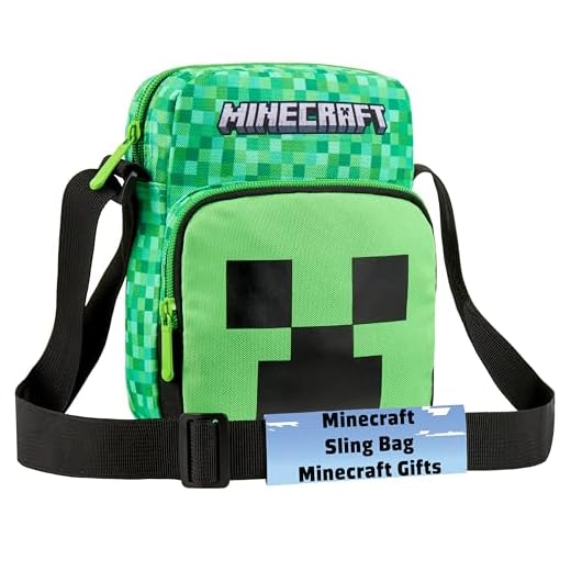 Minecraft Bolso de Hombro Correa Ajustable para Niño - Regalos Gamers