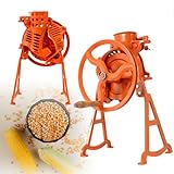 CQSXDA Heavy Duty Hand Corn Sheller - Manual Farm Corn Thresher and Remover Tool with Wooden Handle - Cast Iron Manual Thresher for Heavy Duty Shelling Machine