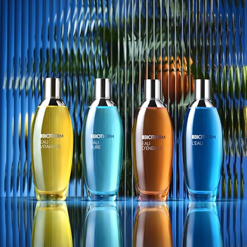 Biotherm, Eau Pure, Eau Parfumée Revitalisante, Parfume & Rafraîchit, Enrichi en Huiles Essentielles de Sauge, Citron Vert & Kiwi, Pour Tous Types de Peau, 100 ml (Lot de 2)
