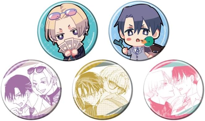 Duck With A Onion In The Refrigerator 01 (Official & Illustrations) Can Badge Complete Set, Box of 5