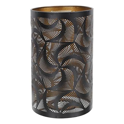 Lurrose Metall Lampenschirm Draht Schwarz Kronleuchter Lampenschirm Pendelleuchte Lampe Schatten Vintage Eisen Aushöhlen Ersatzschirm Industrial Stehlampenschirm Cover