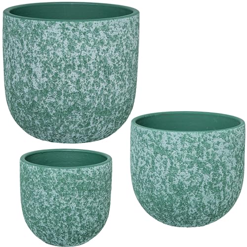 Pots en céramique Vert Menthe cache-pot interieur DRW 20cm - 2