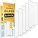 [5-PACK]- Mr Shield For Samsung Galaxy S6 [Tempered Glass] Screen Protector [0.3mm Ultra Thin 9H Hardness 2.5D Round Edge] with Lifetime Replacement Warranty