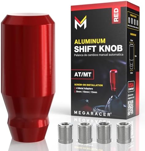 JDM Style Shift Knob for Gear Stick Shifter, 5 6 Speed Manual, Ra...