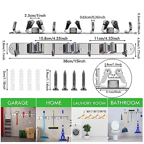 Porta Scopa/Scopa in Acciaio Inossidabile, Vieni