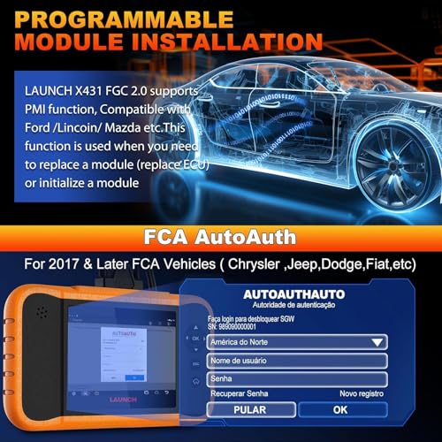 image for LAUNCH X431 Creader Elite 2.0 FGC OBD2 Scanner, Bi-Directional Scan Sc