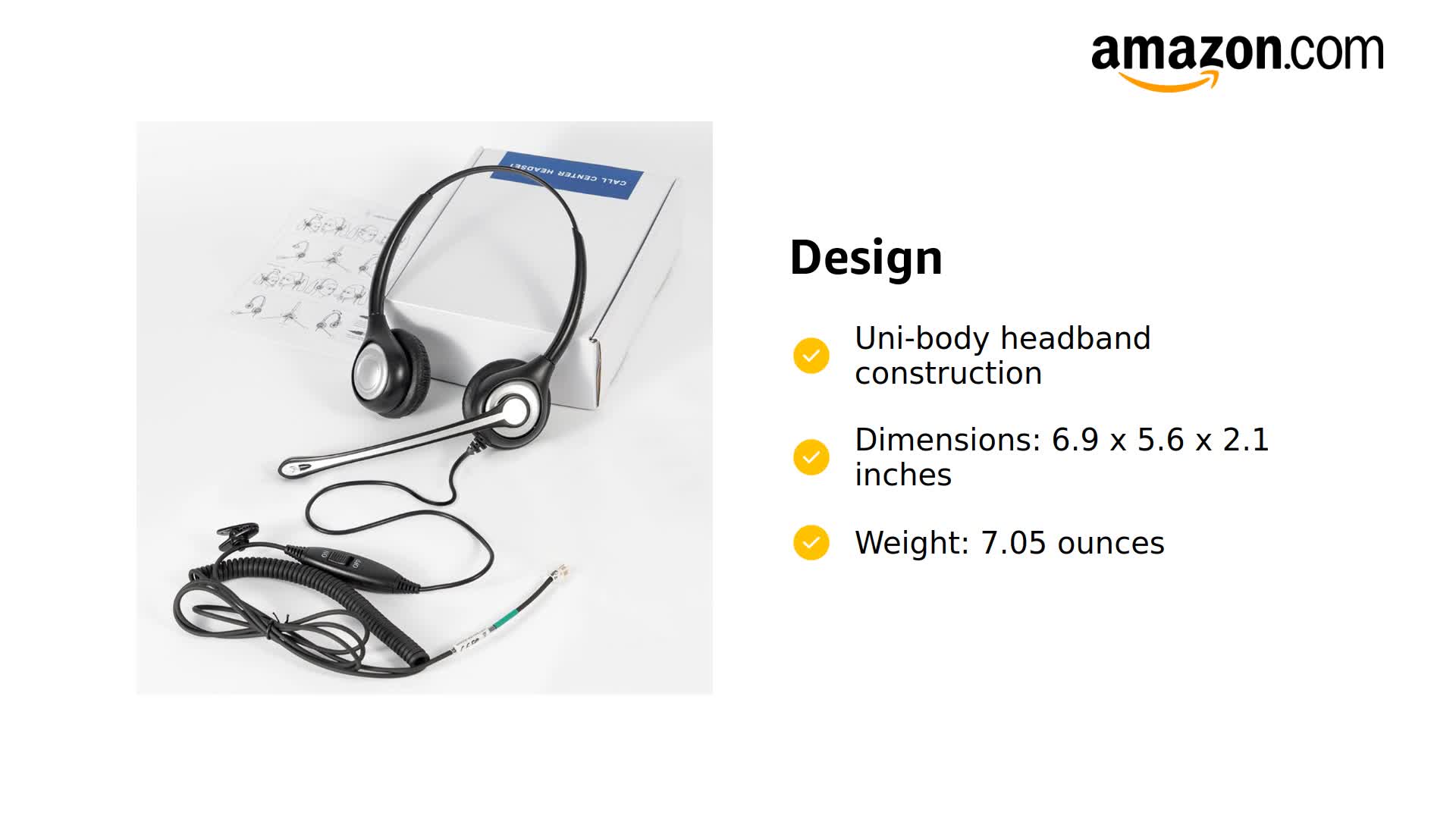 Headphones Corded Noise Cancelling Callez RJ9 Phone Headsets For