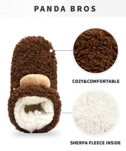 Panda Bros Slipper Socks for Women Cozy Warm Lined Fuzzy Sock Slippers Indoor Booties with Non Slip Grippers2