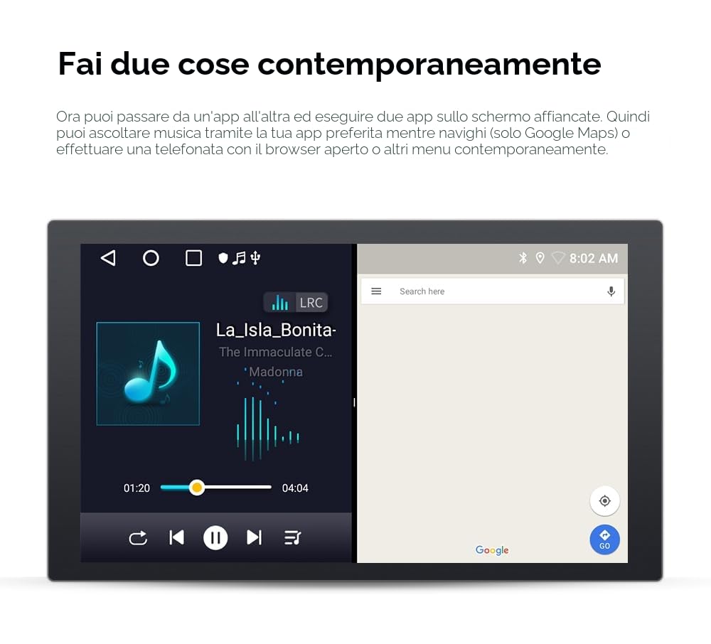 Android 13 autoradio da 9 pollici per Alfa Romeo Giulietta 2015-2018, supporta Carplay/Android Auto senza fili, controllo al volante, WLAN/4G, FM SWC WiFi 4-core 2GB & 64GB