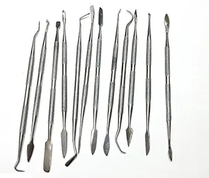 zhart Wax Sculpture Clay Model Craft Dental Jewellery Making Steel Carving - Set of 12 Piece