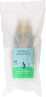 World Centric Compostable Clear 16-Ounce Cold Cups-20 pk