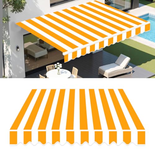 Auvent de terrasse rétractable 100% polyester imperméable pour stopper la chaleur du patio - 2