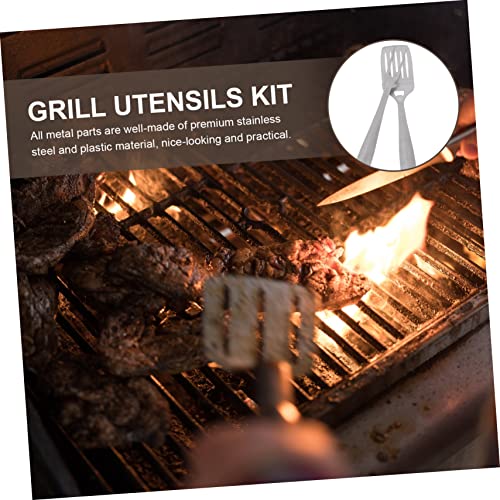 Set portátil de 2 piezas para parrilla YARNOW acero inoxidable miniatura 4