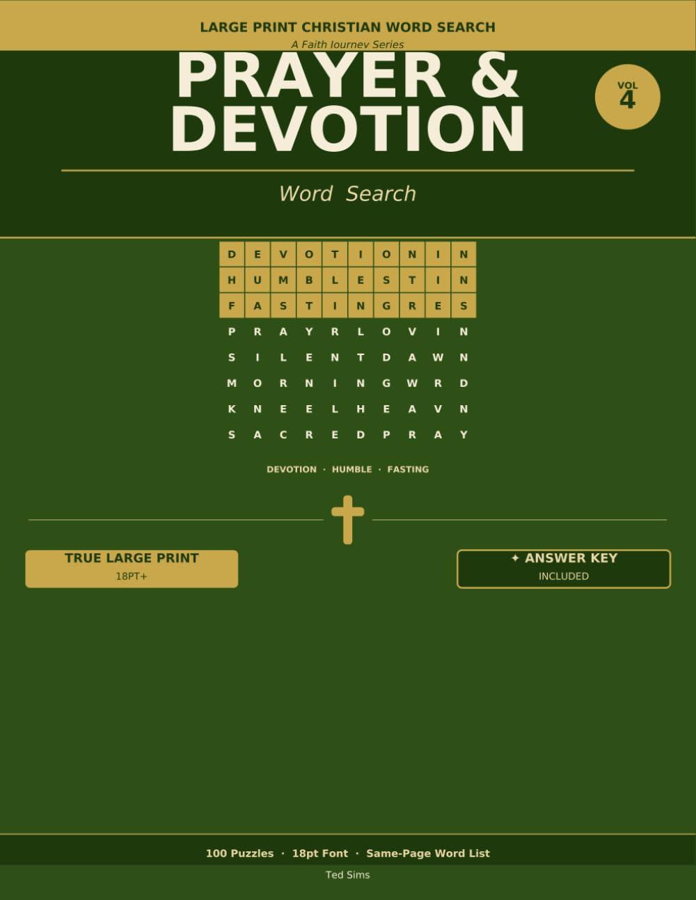 Large Print Christian Word Search: A Faith Journey Series - Prayer and Devotion