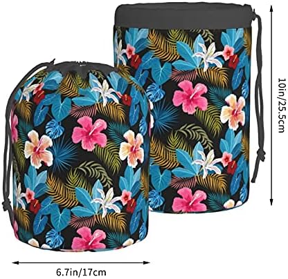 Flower Drawstring Makeup Bag Travel Makeup Organizer Lightweight Cosmetic Bag Portable Household Storage Pack for Women Girl Men 3 Flower Drawstring Makeup Bag Travel Makeup Organizer Lightweight Cosmetic Bag Portable Household Storage Pack for Women Girl Men