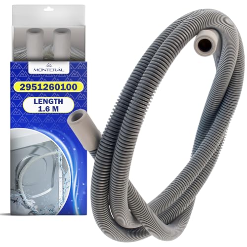 Tuyau Evacuation Seche Linge 1,6 m pour Sèche Linge avec le Code Original 2951260100 pour Beko - Garantie de 10 Ans - MONTERAL